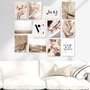Wallity Conjunto de 12 Cuadros Decorativos Multicolor en MDF